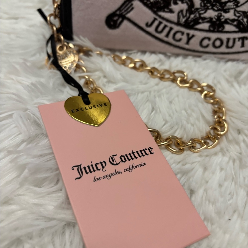 Juicy Couture  NWT  pink Blush Wallet with Gold Chain - Picture 5 of 9